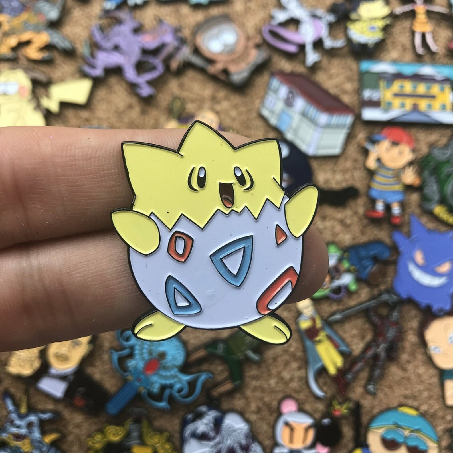 Togepi Pokemon Custom Enamel Pin Pin Badges Retro Vintage Etsy