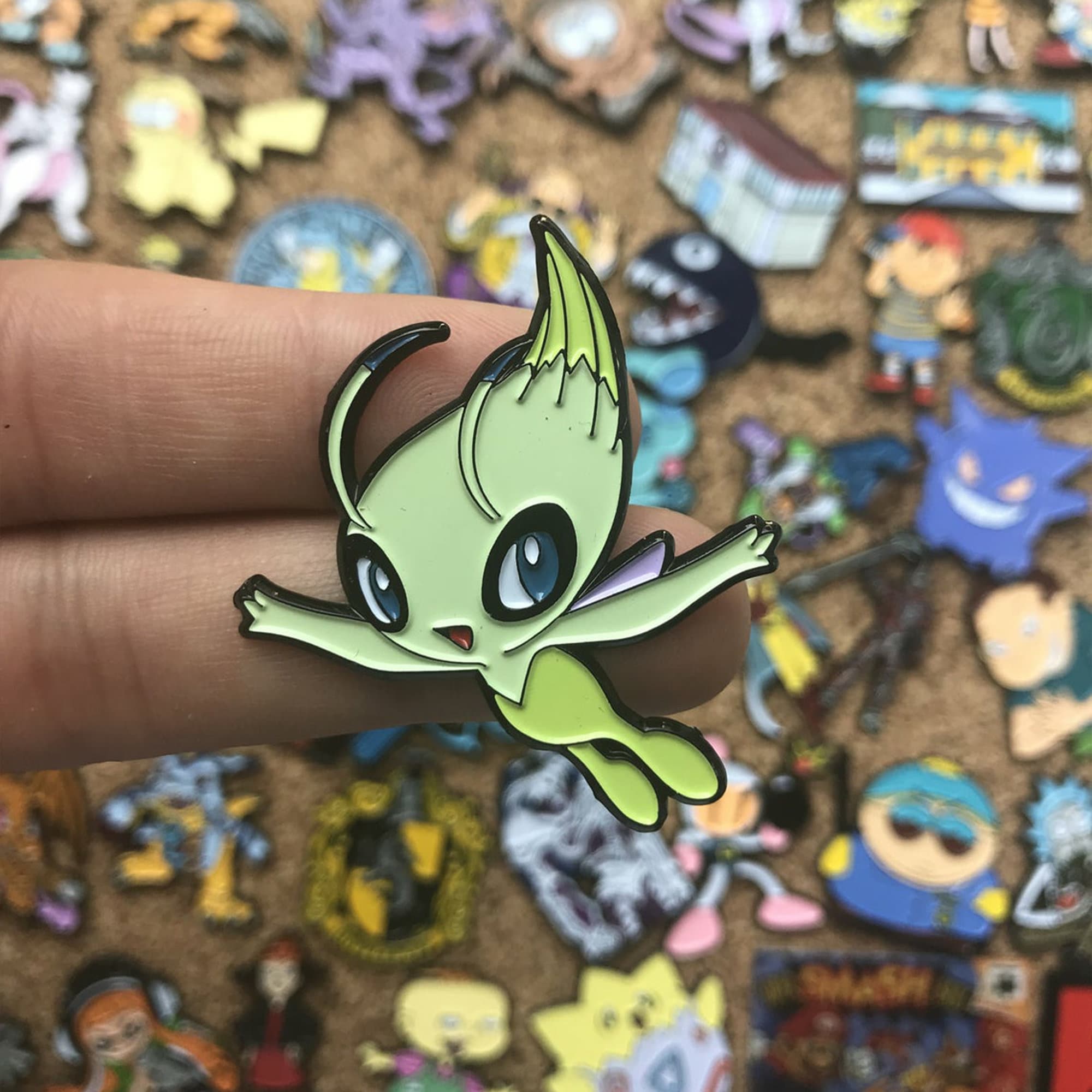 Celebi Pokemon Custom Enamel Pin Pin Badges Retro Vintage | Etsy