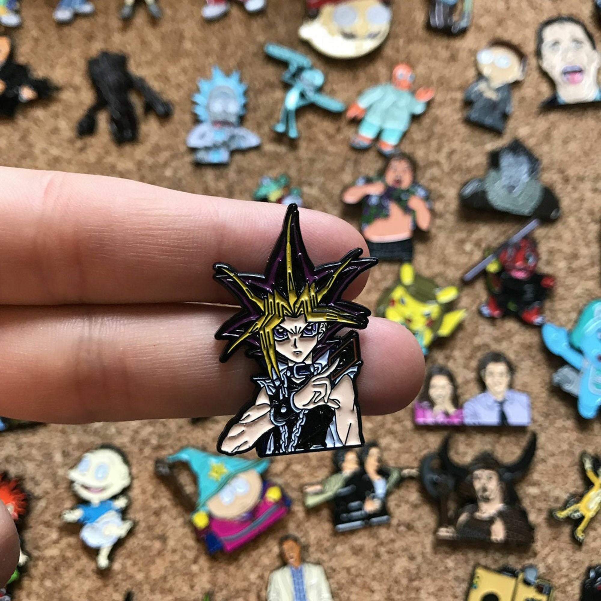 Yami Yugi Yu Gi Oh Custom Enamel Pin Pin Badges Retro Etsy