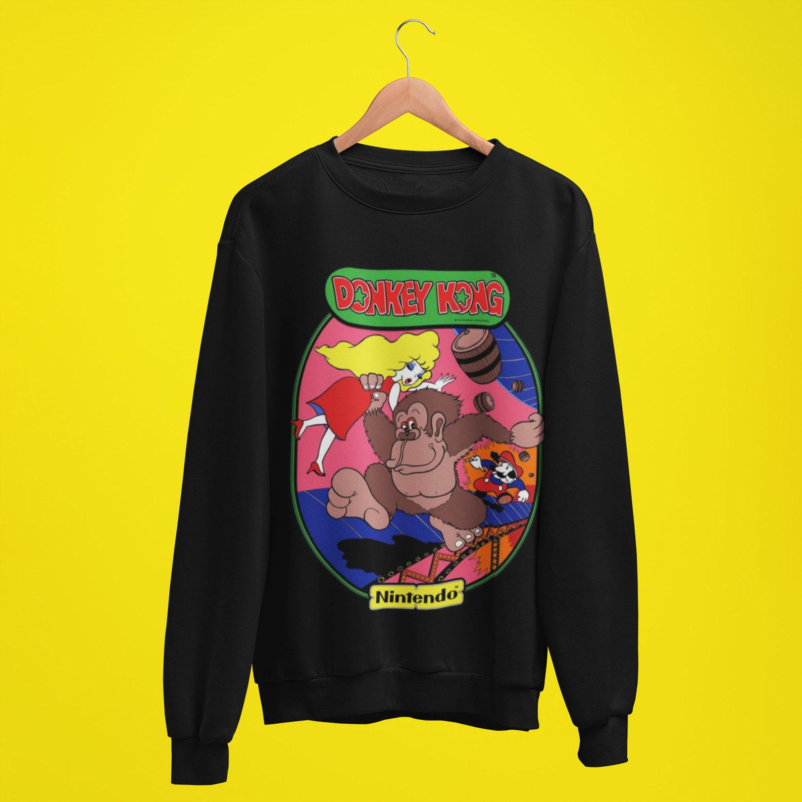 DK Retro Emblem Custom Crewneck Long Sleeve Sweater Unisex Etsy