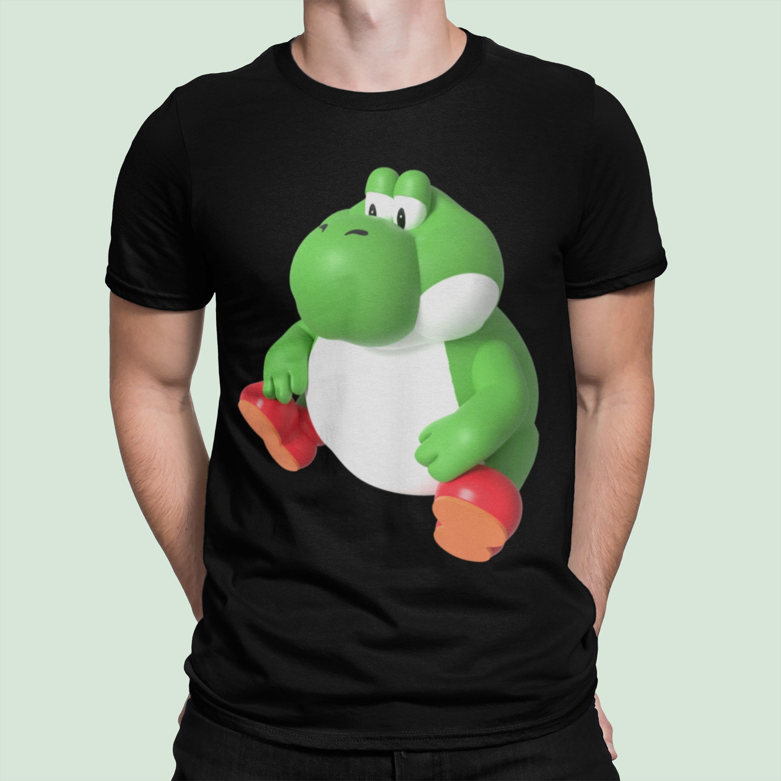 Fat Yoshi Mario Custom T Shirt Unisex Mens & Women's | Etsy