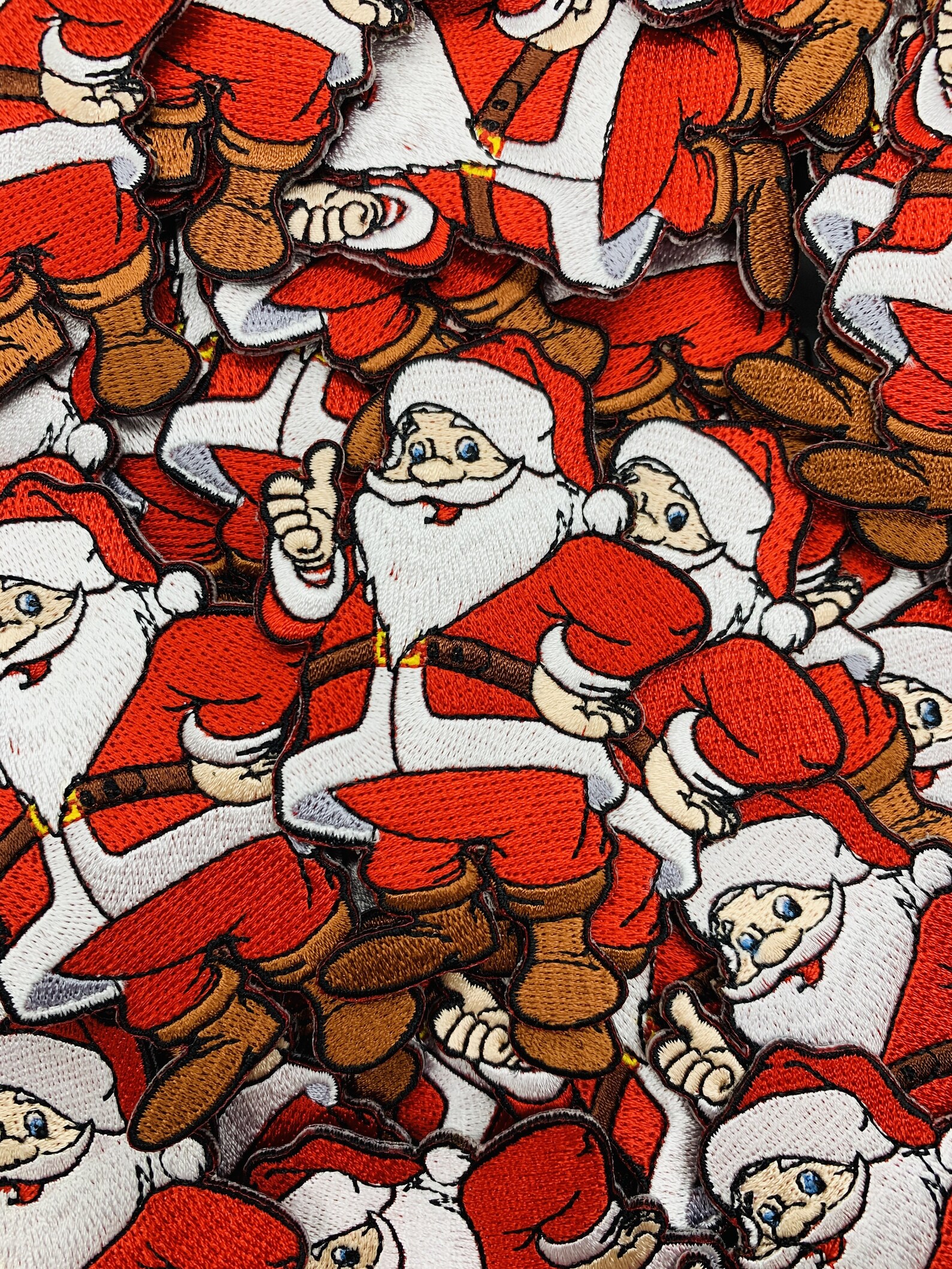 Santa claus custom embroidered sew  iron on patch patches  etsy