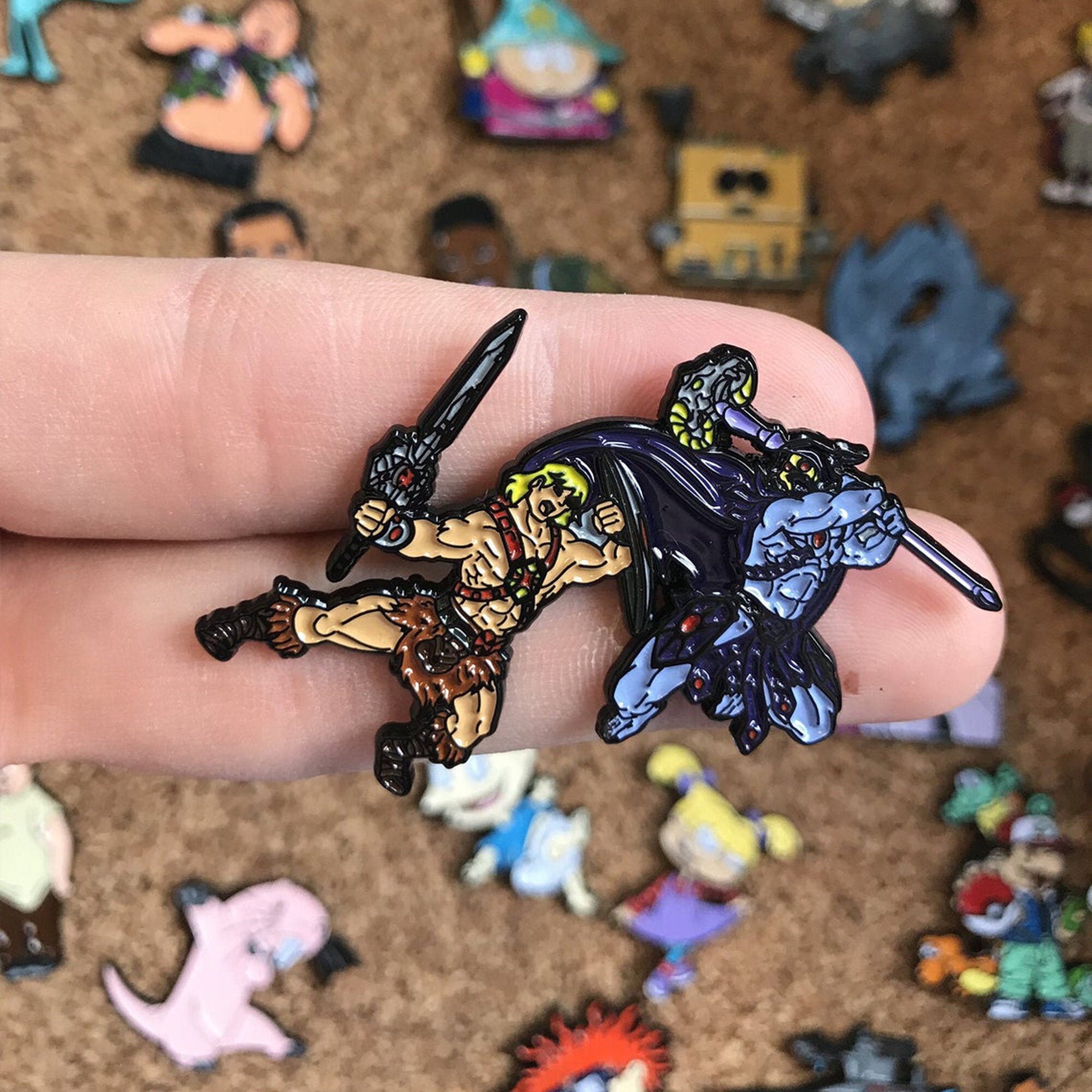 he man fighting skeletor