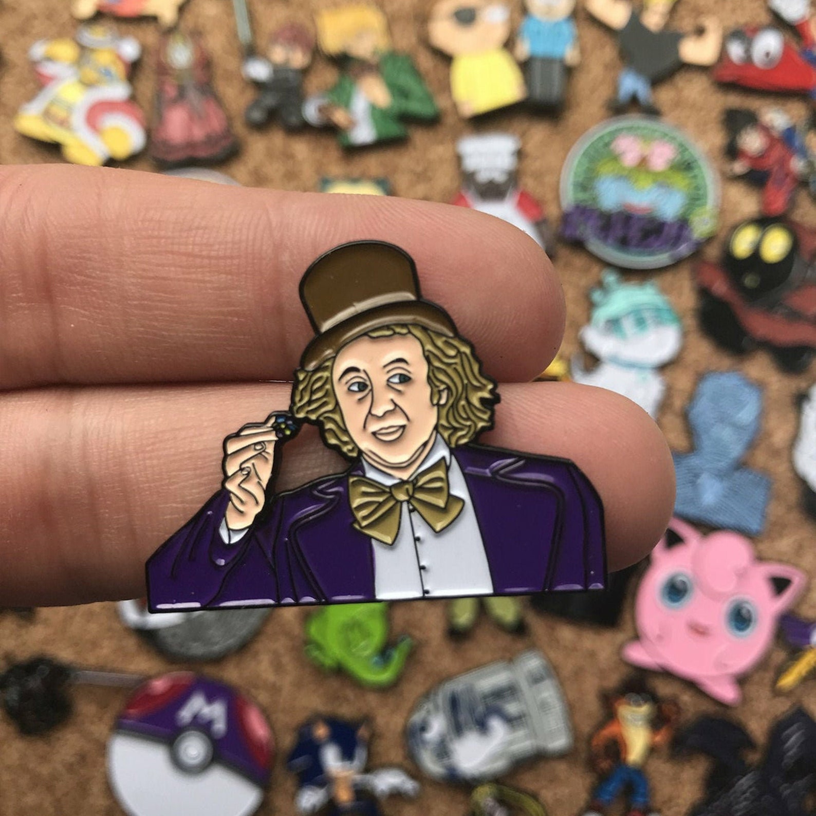 Willy Wonka Custom Enamel Pin Pin Badge Retro Vintage Enamel Etsy
