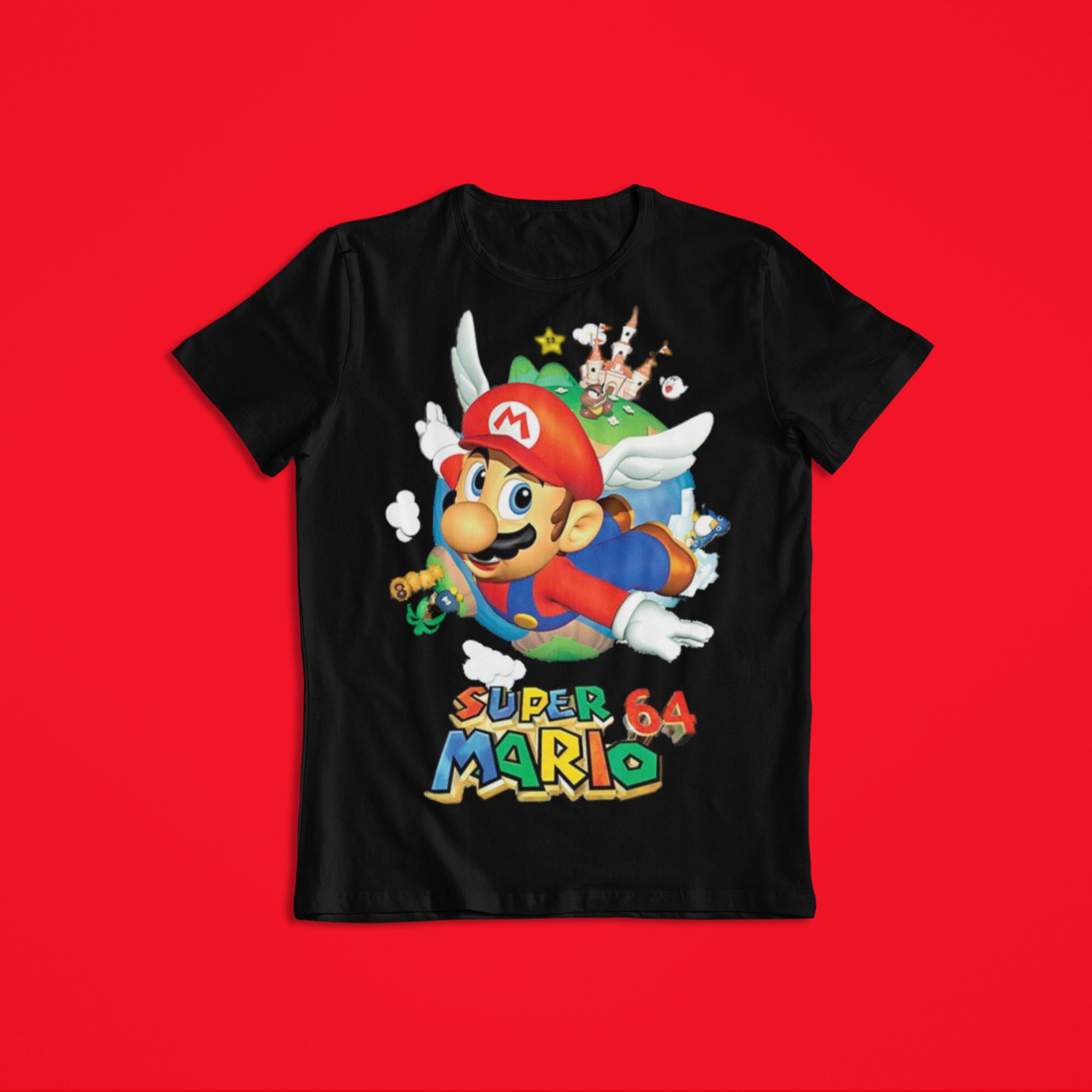Super Mario 64 Retro Custom T Shirt Unisex Mens & Women's Etsy