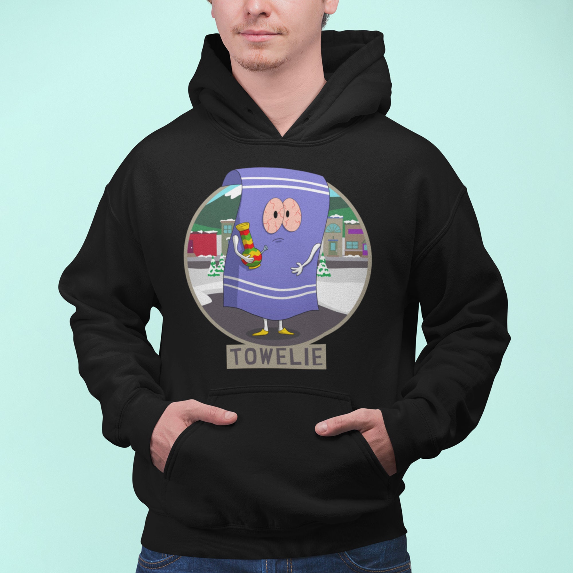 Towelie Emblem Custom Hoodie Sweater Unisex Mens & Women's Etsy