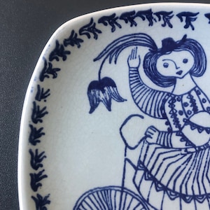 Stavangerflint Norway Hand-painted signed plate