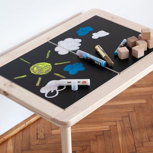 Chalkboard decal for ikea flisat table, flisat chalkboard sticker, ikea flisat hack, ikea flisat makeover, ikea flisat table hack, flisat