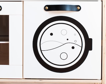washing machine decals, stickers for ikea duktig