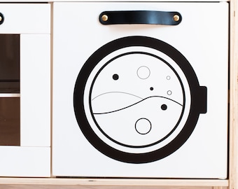 ikea duktig washing machine, duktig washing machine, duktig kitchen decals, duktig sticker set, duktig kitchen stickers, duktig stickers