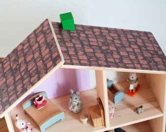 Flisat dollhouse roof, flisat dollhouse roof sticker, flisat dollhouse roof tiles, flisat doll's house roof sticker, flisat decal, flisat