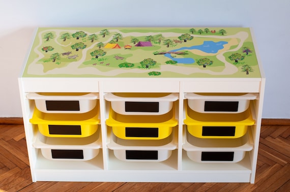 Étiquettes de rangement Ikea trofast/disques d'étiquettes en bois/rangement  de crèche/disques de rangement pour enfants/disques d'organisateur  personnalisés/inspiration de salle de jeux/disques scandi -  France