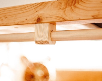 Holzstange Halter für Ikea Kura Bett, Kurastange, Holzstange für Kura, Ikea Kura Hack