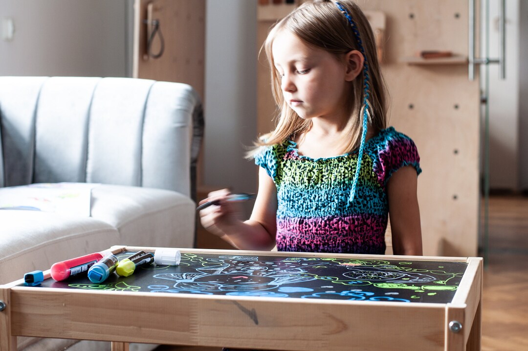 Chalkboard Decal for Ikea Latt Table, Latt Chalkboard Sticker, Ikea