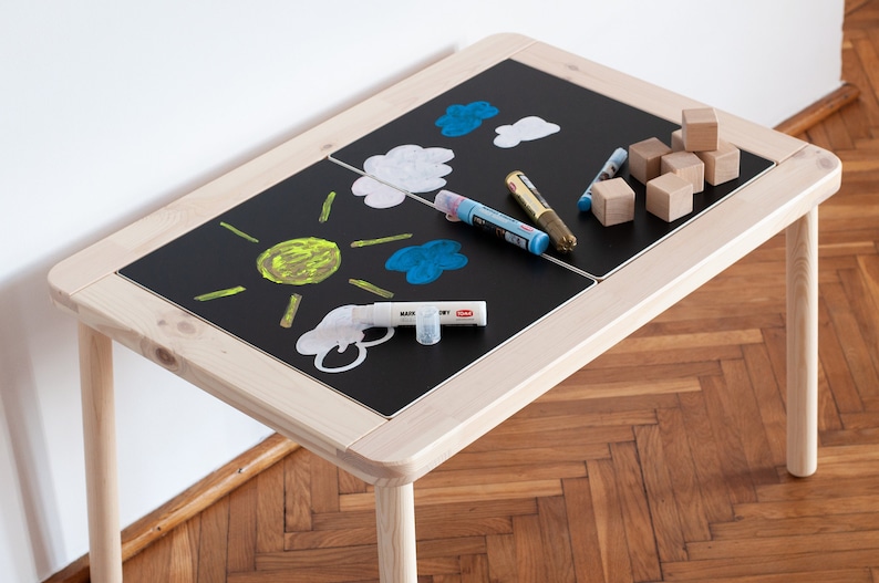 Chalkboard Decal for Ikea Flisat Table Flisat Chalkboard Etsy Canada