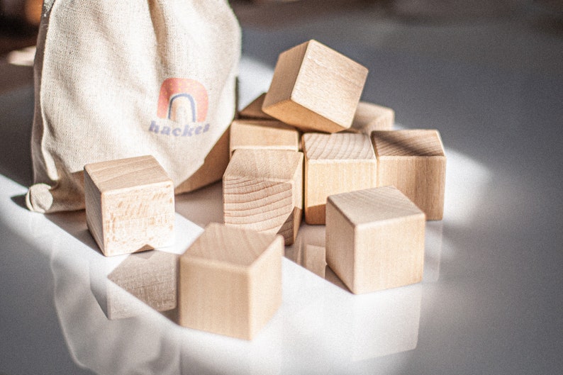 Wooden Blocks Wood Blocks Solid Wood Blocks Natural Wood Etsy