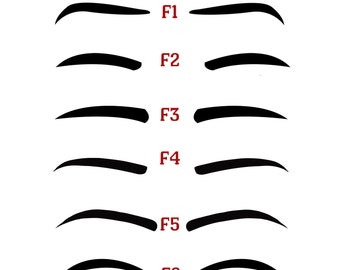 Vinyl eyebrows for Figures