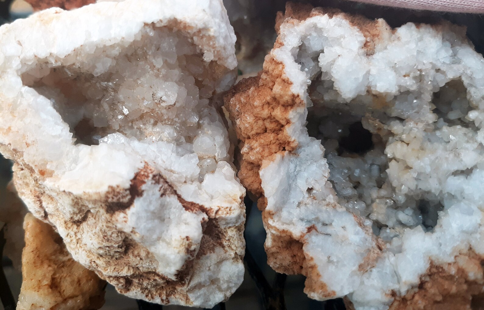 Crystal quartz geodes. Real Tennessee Crystal quartz geodes Etsy