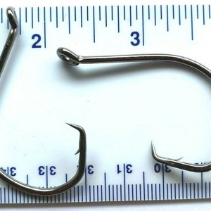 100 or 1000 GT 2X Strength Offset Circle Fish Hooks - ALL SIZES