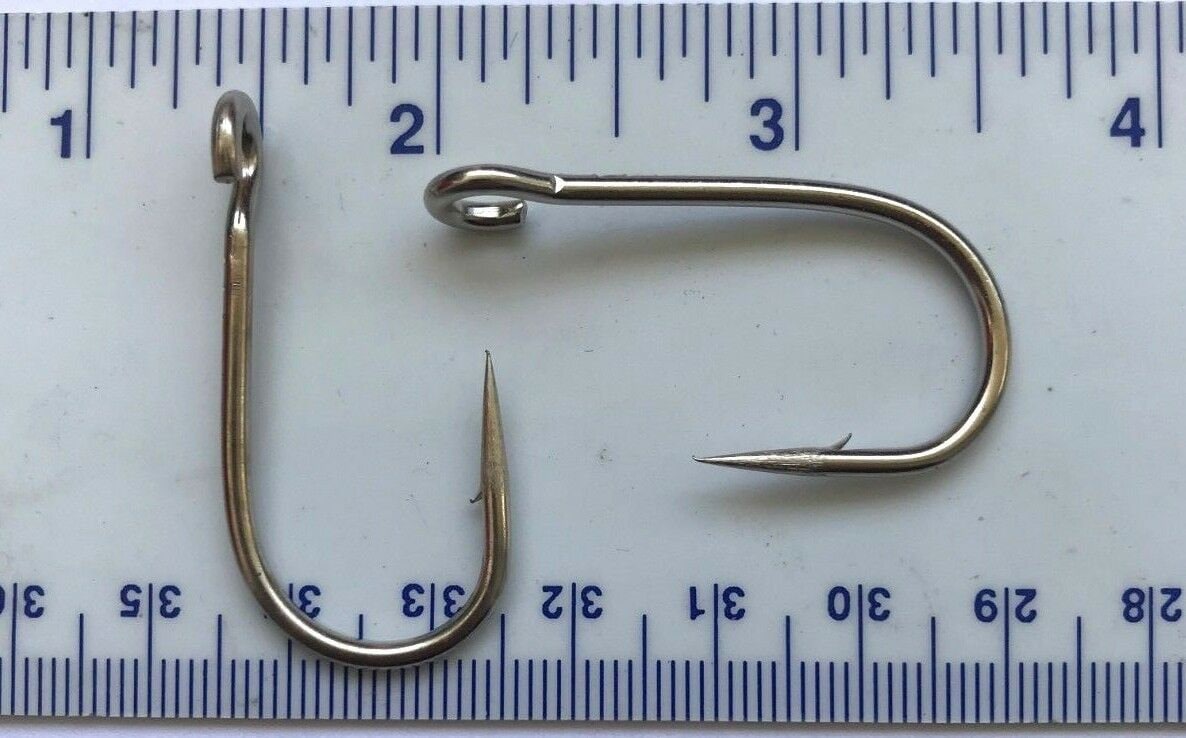 1000 Hameçons De Pêche Siwashing Yeux Ouverts - Taille 1/0 - Plaqués
