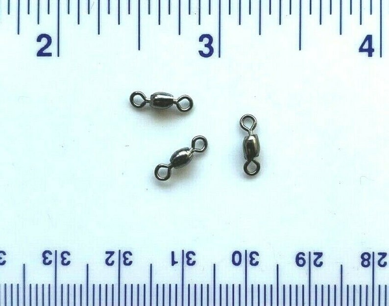 100 Pack #7 Nickel Crane Swivels – 50 Lb Test – Fits Do-It Molds – Made In USA