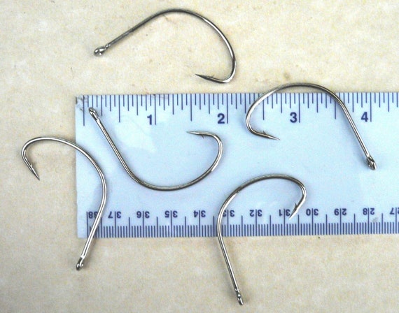 100 or 1000 GT 2X Nickel Kahle Fish Fishing Hooks All Sizes 