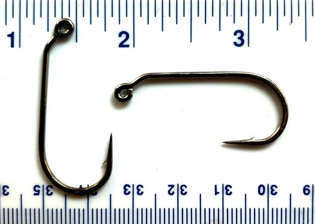 100 or 1000 Gerry's Tackle 32886 2X Strength Black Nickel 30 Degree Round  Bend Jig Hooks All Sizes -  Canada