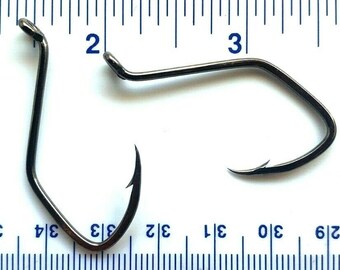 100 or 1000 Matzuo Black Chrome Sickle Octopus Fish Hooks All Sizes 