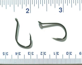 100 or 1000 super strong GT black nickel 2X SSW Cutting Point Octopus Hooks - many sizes