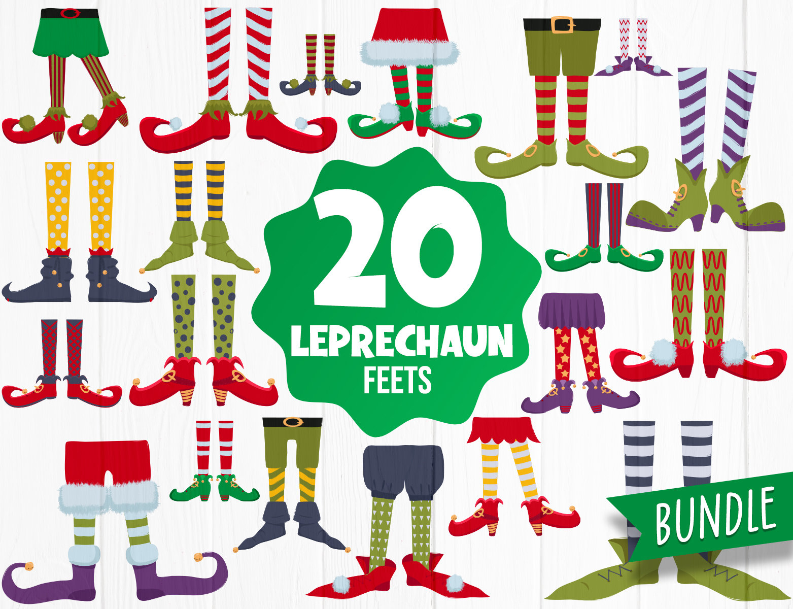20 Leprechaun Feet Clipart Collection Leprechaun Feet SVG Etsy