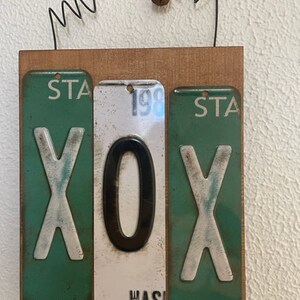 Handmade, License Plate Letter Art, License Plate Sign, License Plate