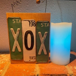 Handmade, License Plate Letter Art, License Plate Sign, License Plate