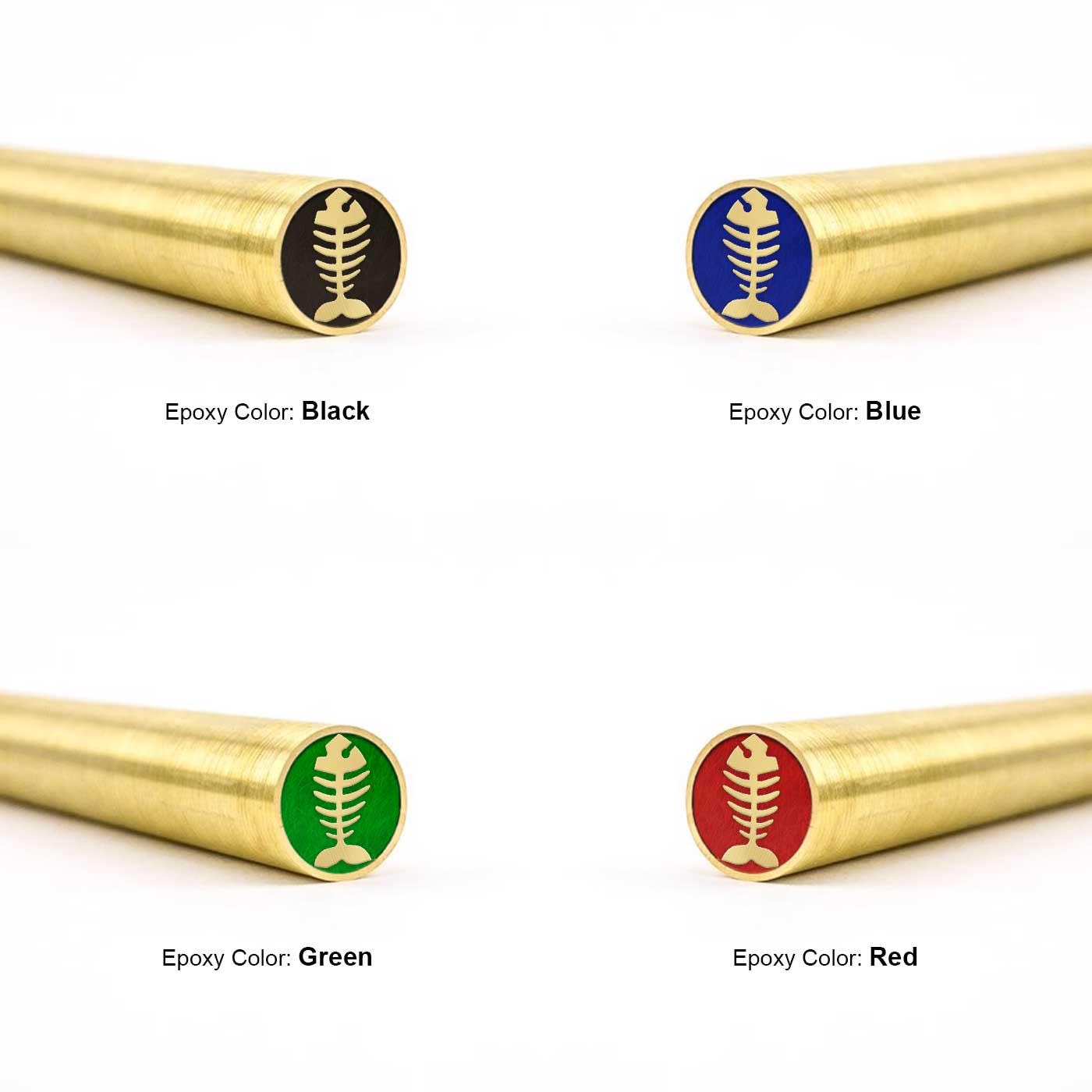 Fishbone Pin Mosaic Knife Pin - FISHBONE - 3/16in - 1/4in - 5/16in - 3/8in - Brass ...