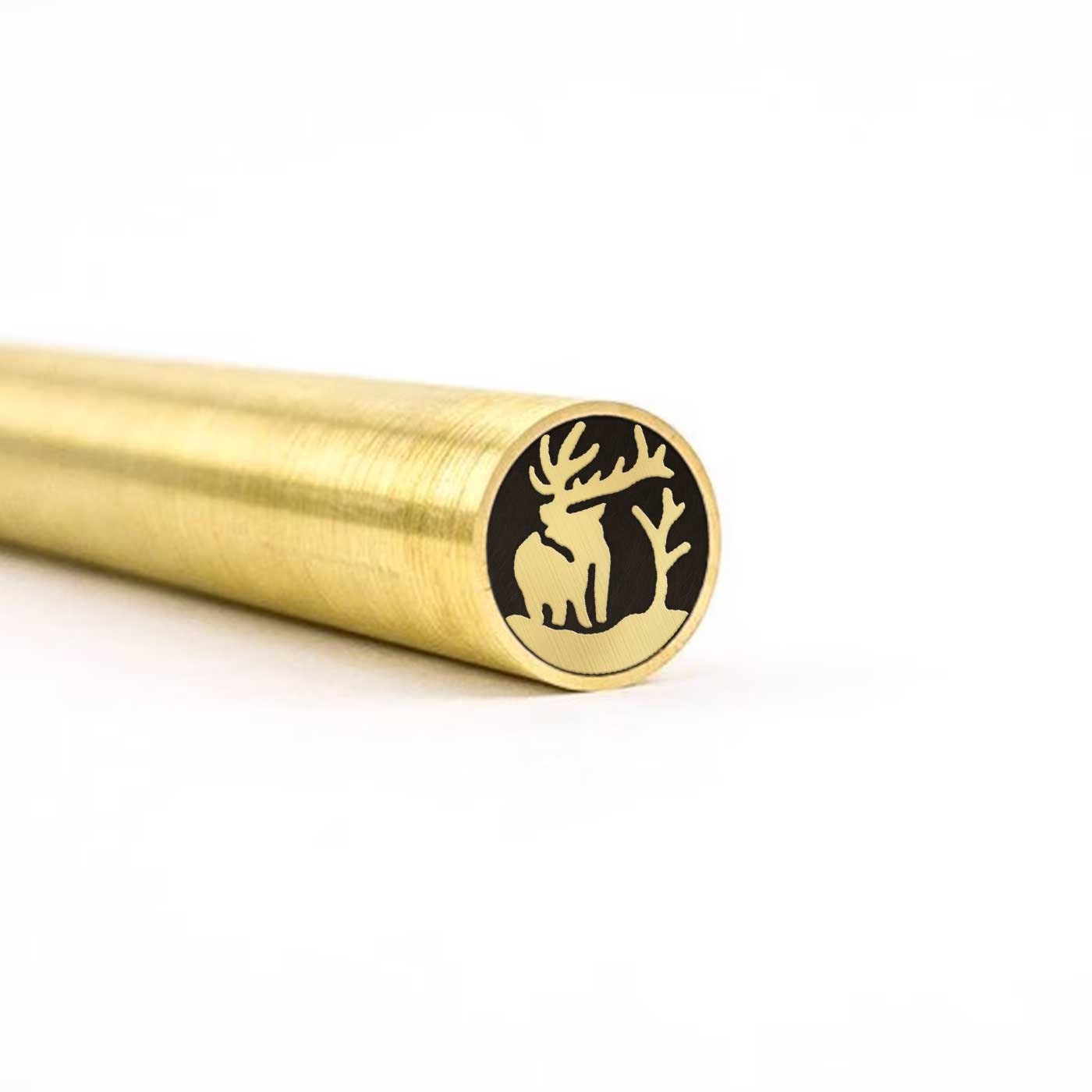 Mosaic Knife Pin - ELK&WILD - 5/16in - 3/8in - Brass - Stainless Steel - Carbon Fiber - Epoxy - Knife Blank and Supplies