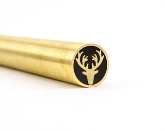 Mosaic Knife Pin - ROE DEER-1  - 1/4in - 5/16in - 3/8in - Brass - Stainless Steel - Carbon Fiber - Epoxy - Knife Blank and Supplies