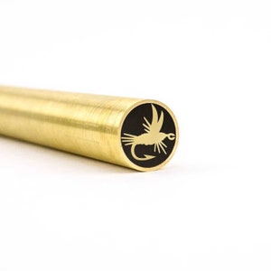 Mosaic Knife Pin - DRY FLY - 1/4in - 5/16in - 3/8in - Brass - Stainless Steel - Carbon Fiber - Epoxy - Knife Blank and Supplies