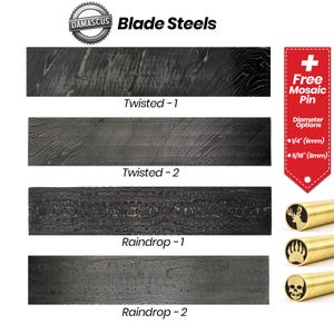 Hand-Forged Damascus Steel Blank – Knife Maker Supply – High Carbon Steel - Handmade Billet - DIY Blade Craft