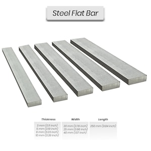Steel Flat Bar - Knife, Craft, DIY Projects - Custom Sizes