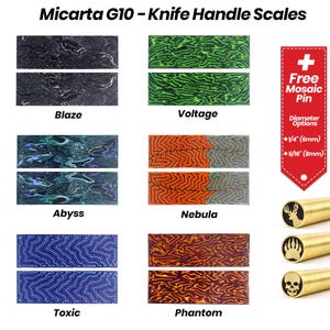 Micarta - Parti di coltelli fatte a mano, guancette per manici di coltelli, materiali per la fabbricazione di coltelli fai da te, materiali per manici di coltelli per artigiani