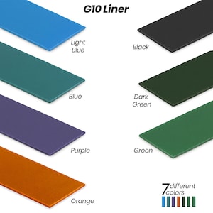 G10 Liner - Ideal for Custom Knife Making & DIY Projects, Knife Making Material