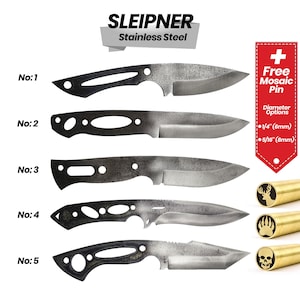 Premium SLEIPNER Stainless Blade Blank | Ideal for Hunting, Outdoor & Survival Knife Making (Collection - 1)
