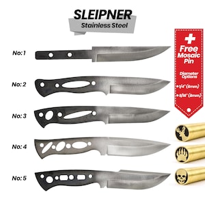 Premium SLEIPNER Stainless Blade Blank | Ideal for Hunting, Outdoor & Survival Knife Making (Collection - 2)