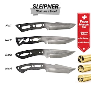 Premium SLEIPNER Stainless Blade Blank | Ideal for Hunting, Outdoor & Survival Knife Making (Collection - 4)
