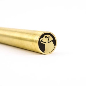 Mosaic Knife Pin - DOG - 3/16in - 1/4in - 5/16in - 3/8in - Brass - Stainless Steel - Carbon Fiber - Epoxy - Knife Blank and Supplies