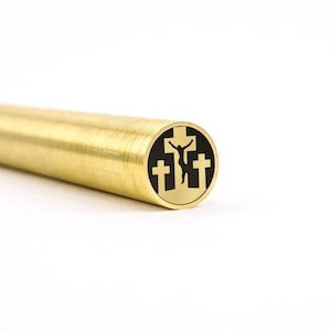 Mosaik Messerstift - HEILIGES KREUZ - 1/4 Zoll - 5/16 Zoll - 3/8 Zoll - Messing - Edelstahl - Kohlefaser - Epoxidharz - Messerrohling und Zubehör