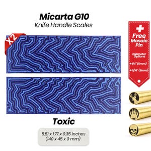 Micarta - Handmade Knife Parts, Knife Handle Scales, DIY Knife Making Supplies, Knife Handle Material for Makers Toxic