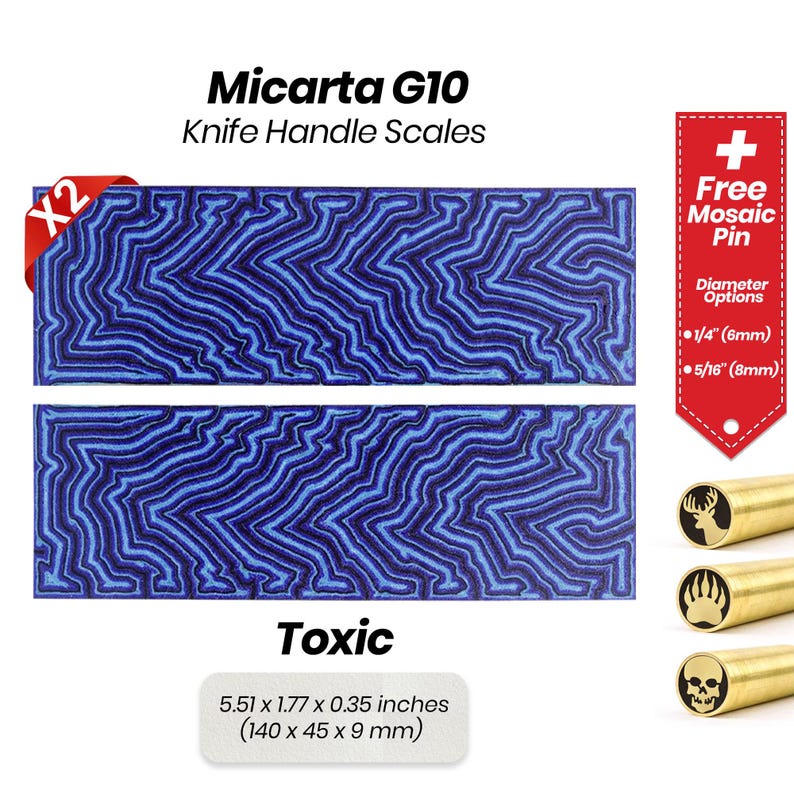 Micarta - Handmade Knife Parts, Knife Handle Scales, DIY Knife Making Supplies, Knife Handle Material for Makers Toxic