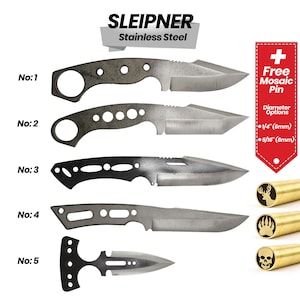 Premium SLEIPNER Stainless Blade Blank | Ideal for Hunting, Outdoor & Survival Knife Making (Collection - 3)