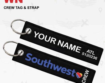Southwest Airlines Cabin Crew Tag & Strap