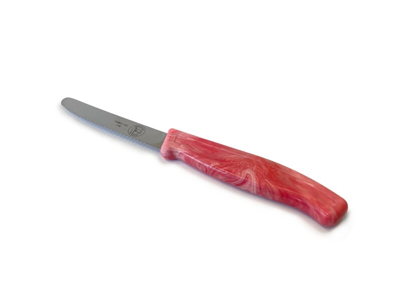 Küchenmesser mit Griff aus recyceltem Plastik Rot